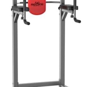 RELIFE REBUILD YOUR LIFE Power Tower Pull Up Bar Station Workout Dip Station for Home Gym Strength Training Fitness Equipment