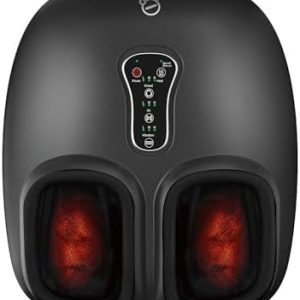 COMFIER Shiatsu Foot Massager with Heat, Vibration,Rolling Compression Feet Massager Machine for Plantar Fasciitis,Neuropathy Pain,Gifts for Her,Him Fits Size up to 13“ Multiple Modes