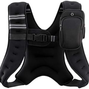 ZELUS Weighted Vest, 6lb/8lb/12lb/16lb/20lb/25lb/30lb Weight Vest with Reflective Stripe for Workout, Strength Training, Running, Fitness, Muscle Building, Weight Loss, Weightlifting